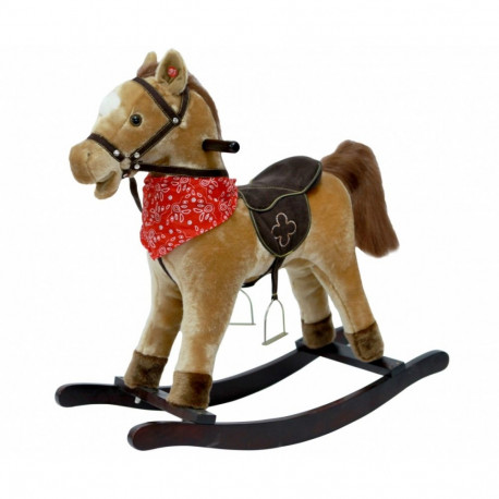 Horse on runners brown