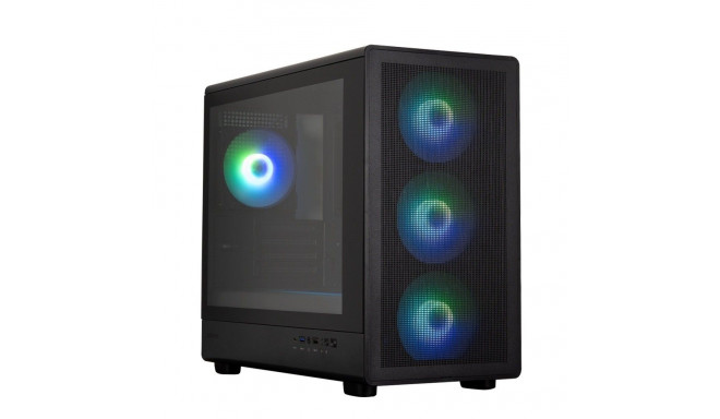 M5 arvutikorpus mATX Mini Tower 4xFans ARGB, must