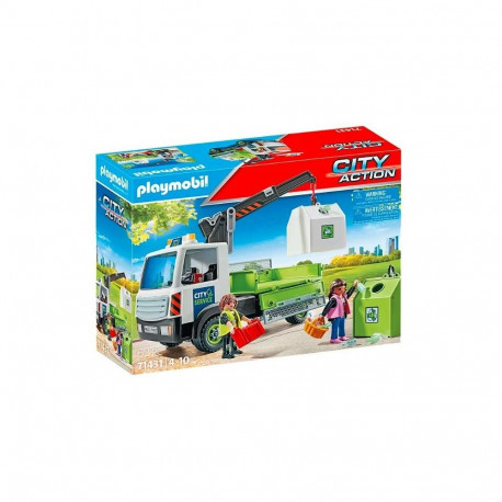 Set with City Action figures 71431 Truck with glass containers