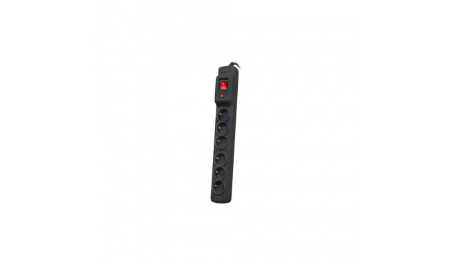 Armac Multi M6 | Power strip | surge protector, 6 sockets, 5 m cable, black