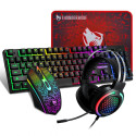 Extralink Gaming Set TF400 4in1 Set of keyboard + mouse + pad + headphones LED backlight