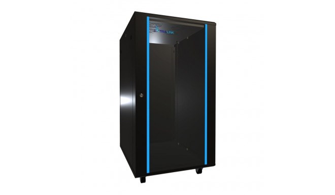 Extralink 22U 600x800 Black Rackmount cabinet standing