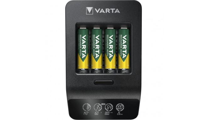 Varta LCD nutikas laadija+ ja 4 AA (LR6) 2100 mAh akud