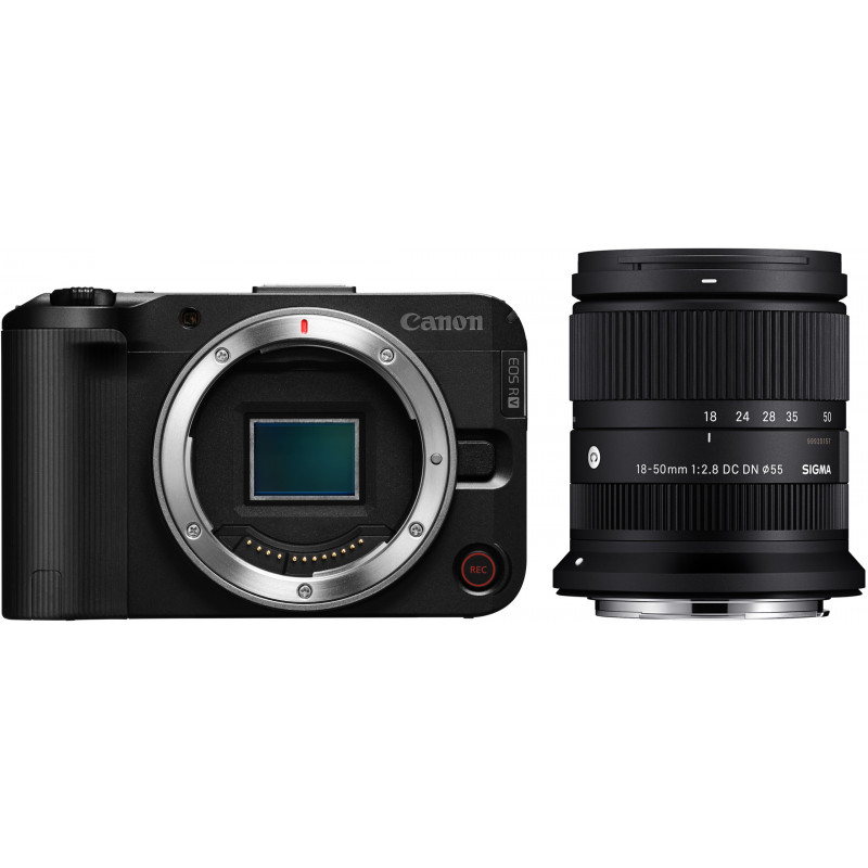 Canon EOS R50 V + Sigma 18-50mm, must