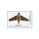 Klocki messerschmitt me 163b komet 543 elementów