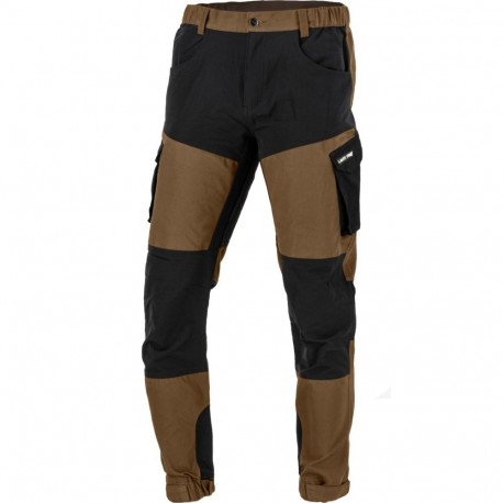 pruun-mustad stretch-elementidega püksid, "xl", ce, lahti