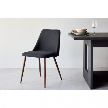 Söögitool Night, must/pruun