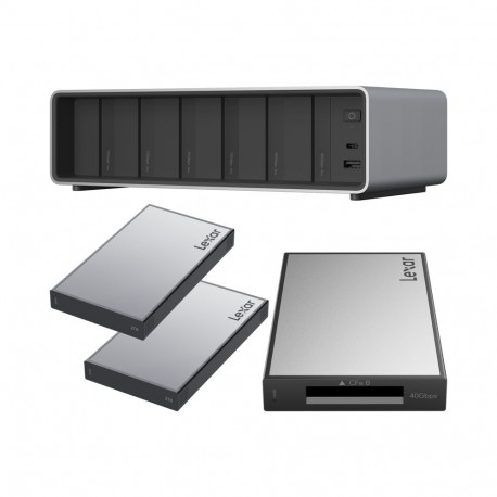 Lexar Professional Workflow Pro with CFexpress Type B reader and 2x2TB SSD