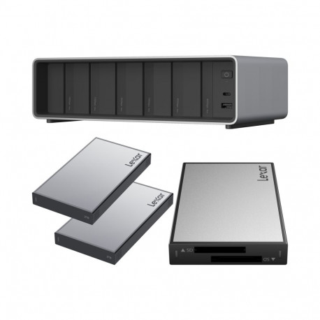 Lexar Professional Workflow Pro with Thunderbolt4 uplink I with Dual SD reader and 2x2TB SSD