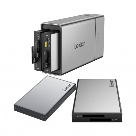 Lexar Professional Workflow Go I kahe SD-lugeja ja 2TB SSD-ga