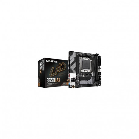 GIGABYTE B650I AX Motherboard - AMD Ryzen 9000 Series CPUs, 5+2+1 Phases VRM, up to 6400MHz DDR5 (OC