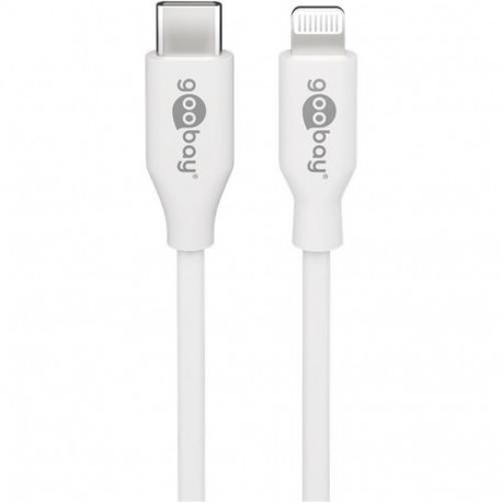 Goobay Lightning to USB-C, Charging and Sync cable, Apple fast charging up to 87 W, USB-C 480 Mbit/s