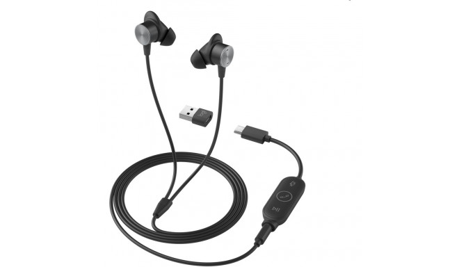 "Logitech Zone Wired Earbuds UC - Graphite - Emea"