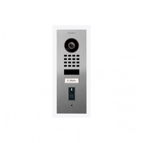 "DoorBird IP Video Türstation D1101FV Fingerpr. Edels. V2A"