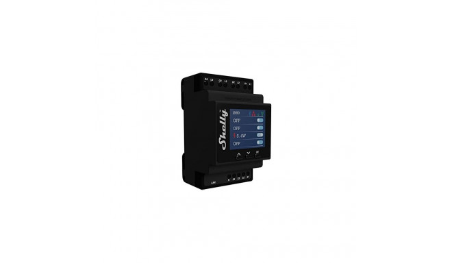 "Shelly Relais ""Pro 4PM"" WLAN LAN Max. 40A 4 Kanäle 1 Phase Messfunktion BT DIN-Rail"