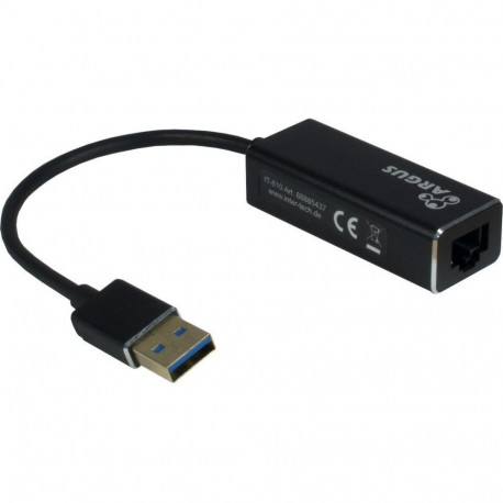 "Adapter USB3.0 > RJ45 Gigabit Lan 1000 MBit/s Inter-Tech Black"