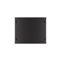 Lanberg riputatav seinakapp 19" 9U 600x450 must perforeeritud ustega