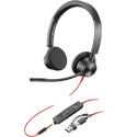 Poly Blackwire 3325 USB-C stereo peakomplekt, Microsoft Teamsi sertifikaadiga (8X222AA)
