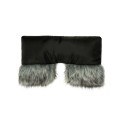 Sensillo muff with faux fur black 8540