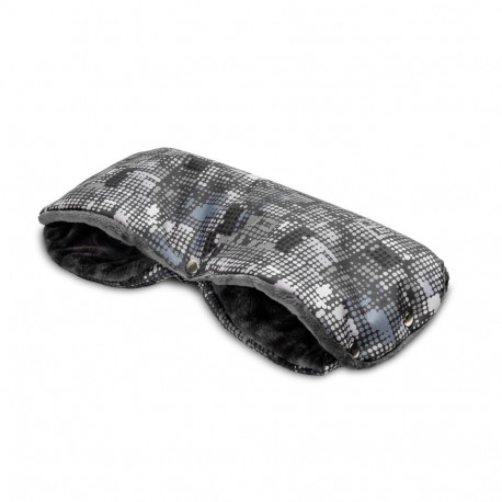 Sensillo pushchair muff dots graphite 8521