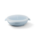 Babyono silicone suction plate with lid blue 1661/01