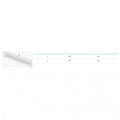 METAL DOOR GRILLES MVMA 400X100 AN