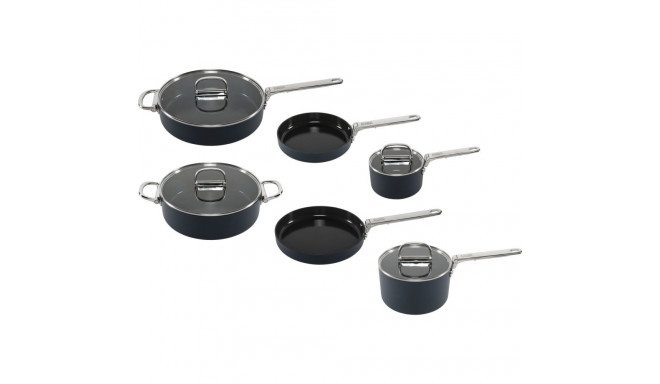 Joseph Joseph Space Folding Han. Ceramic N/S 6pc Blue Cookware