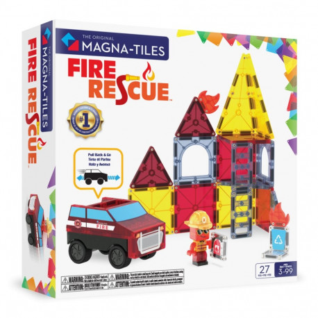 MAGNA-TILES magnet constructor set Fire Rescue, 27 pcs