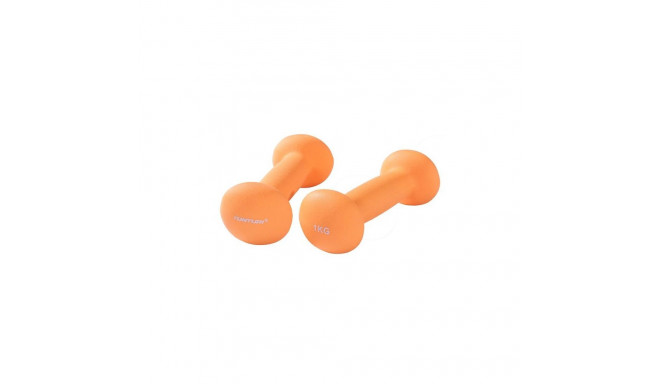 Tunturi Neopreen hantlid 1kg, Oranž, Paaris