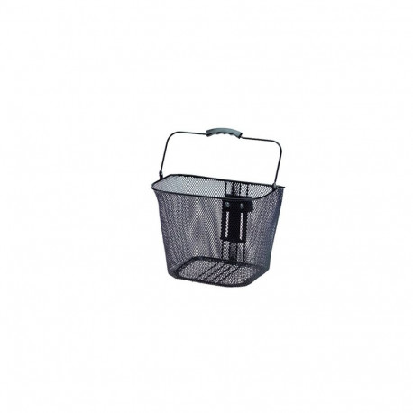 Jalgrattakorv ette, must 340x250x260mm