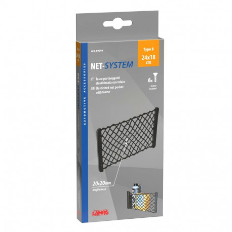 Võrktasku 24*18 cm, kinnitus kruvidega