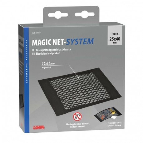 Võrk küljetasku 40*25 cm, must