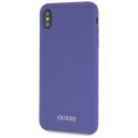 Guess Silicone iPhone Xs Max Case - Purple