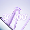 Joyroom Colorful Series S-A40 Cable Retractable 3in1 USB-A - USB-C / Lightning / Micro USB 1m - Purp