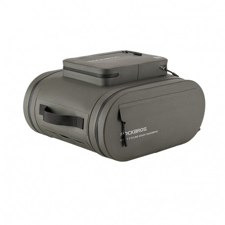 Rockbros waterproof bicycle bag, for the trunk, capacity 14l - gray