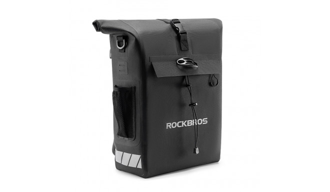 Rockbros Bike Bag with Backpack Function, Waterproof, with Helmet Attachment 18l - Black