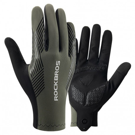 Rockbros cycling gloves spring/summer/autumn, full, size: M - green