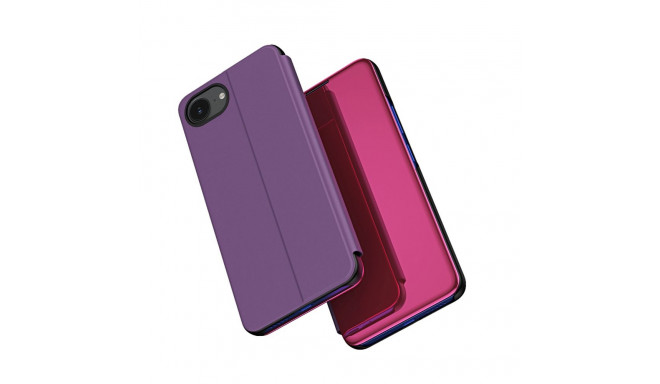Clear View Case for iPhone 16e / 17e Flip Cover - Pink