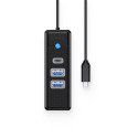 Orico PWC2U-C3 USB-C Hub / 2x USB-A 3.0 + 1x USB-C 3.0 - Black