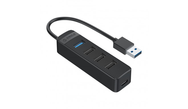 Orico TWU32-4A USB-A 3.1 hub / 1x USB-A 3.1 + 3x USB-A 2.0 + USB-C 5V/3A - black