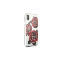 Guess Flower Desire Red Rose iPhone X Case - Transparent