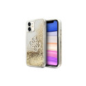 Guess 4G Big Liquid Glitter case for iPhone 11 6.1" / Xr - gold