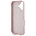 Guess Grained Big 4G Logo Small Classic Logo case for iPhone 16 - pink