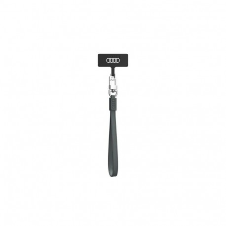 Audi Crossbody Leather Universal Lanyard 28cm x 10mm - Gray