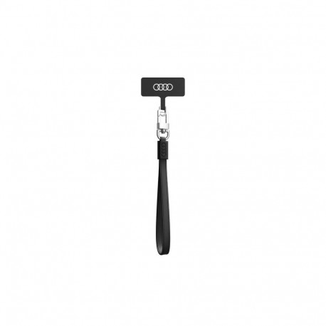 Audi Crossbody Leather Universal Lanyard 28cm x 10mm - Black