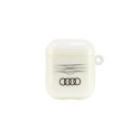 Audi IML Geometric Pattern Case for AirPods 1 / 2 - White