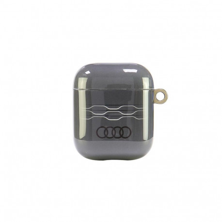 Audi IML Geometric Pattern Case for AirPods 1 / 2 - Gray