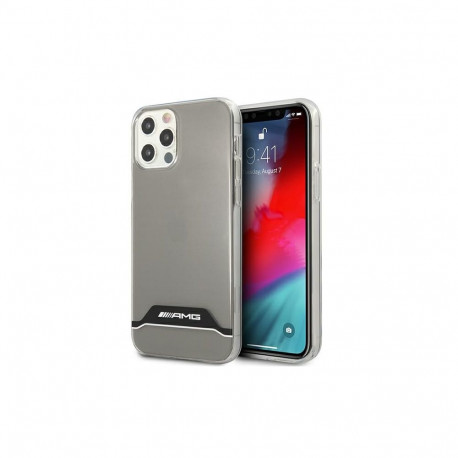 AMG Electroplate Black&White Case for iPhone 12 / 12 Pro - Transparent
