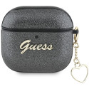 Guess Metallic Script Charm Case for AirPods 4 - Black Guess Metallic Script Charm Case for AirPods 4 - Black