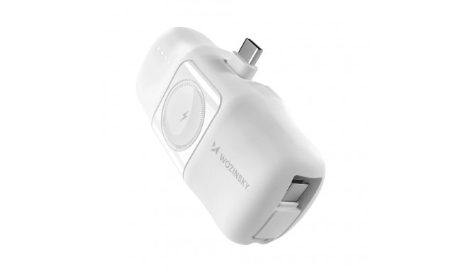 Wozinsky WF16-YCS 5000mAh 15W USB-C Mini Power Bank with Built-in USB-C Cable and Apple Watch Charge